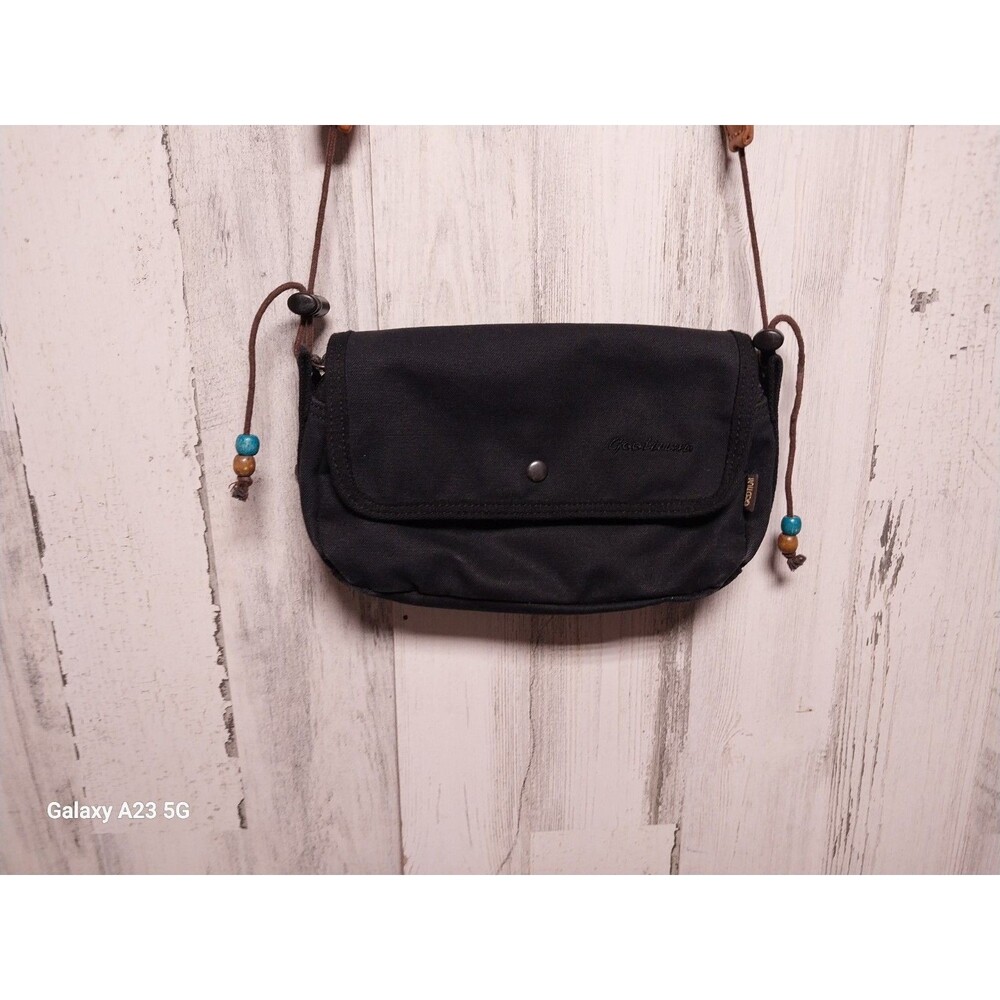 Gootium Small Black Canvas Crossbody Bag